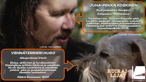 Koirailijat - JP Koskinen ja vehnäterrieri Hugo
