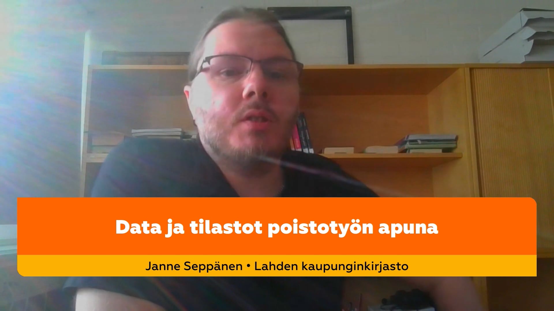 Janne Seppänen: Data ja tilastot poistotyön apuna - Kirjastokaista